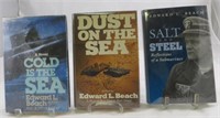 (3) WW2 BOOKS / NOVELS, EDWARD L. BEACH, 1ST EDITI