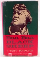 WW2 BOOK - BAA BAA BLACK SHEEP - BOYINGTON, SIGNED