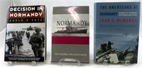(3) WWII BOOKS - NORMANDY INVASION, D'ESTE, MCMANU