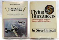 (2) WW2 BIRDSALL AVIATION BOOKS:  BUCHANEERS & LIB