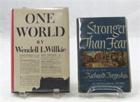 (2) VINTAGE WW2 THEME BOOKS:  WILLIKE & TREGASKIS,