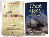(2) WW2 BOOKS JEDBURGHS & GHOST ARMY, SIGNED