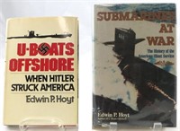 (2) WWII BOOKS BY EDWIN P. HOYT, SIGNED - SUBMARIN