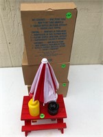 Mini picnic table condiment holder