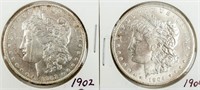Coin 2 Morgan Silver Dollars 1902-O & 1904-O