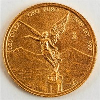 Coin 2019 Mexican 1/20 Ounza Gold