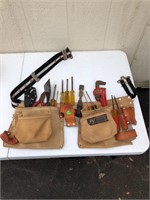 Tool bag with assorted tools