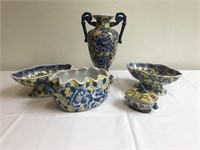 6 Piece Asian Themed Ceramic Pieces