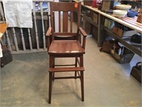 Antique Wooden High Chair (oak)