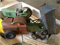 Box Antique Toy Truck & Trailers