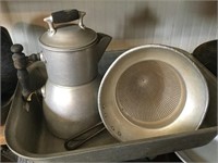 Antique Aluminum Kitchenware Baking Pan