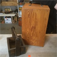 Wooden Tote, Cubby Box