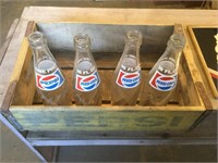 Antique Pepsi Crate w/bottles