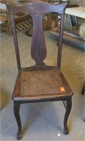 Antique Chair oak w/claw feet