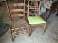 1928 Chair, primitive ladder back