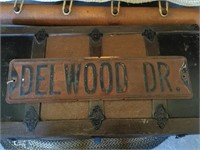 Antique Dellwood Dr Sign Heavy