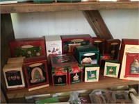 Whole Shelf of Hallmark Ornaments