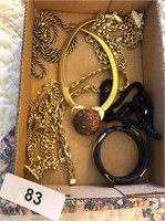 Costume Jewelry (Mostly Gold Colored)