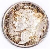 Coin 1917 Mercury Dime Gem BU Full Bands