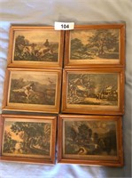 (6) Currier & Ives 5"x7" Prints