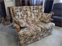 Relax-O-Lounger by ORT Floral Rocking Loveseat,