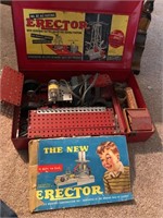 Vintage Elect. Erector No.61 Toy in Metal Box