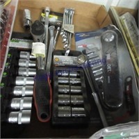 1/2" & 3/8" drive socket sets. ratchets, wrenches