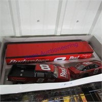 #8 Budweiser crew cab, enclosed trailer, stock car