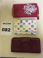 Three Pre-Owned Designer Wallets