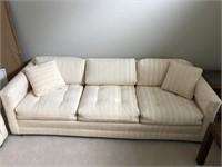 Ivory Damask Sofa