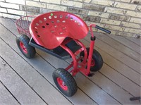 Rolling Tractor Seat Yard Buddy