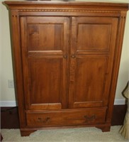 wood TV cabinet 41.5" W x 53.5" H