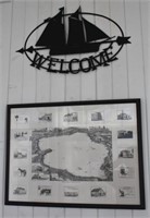 Reprinted Historical picture & welcome sign