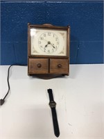 Vintage General Electric Clock & Citizens Watch
