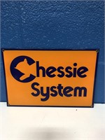 Metal Chessie System Sign