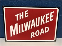Metal The Milwaukee Road Sign