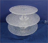3 Tier Crystal Cookie Display-10"H-can be seperate