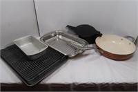 Baking Items, Racks, Fry Pan, Pampered Chef Microw