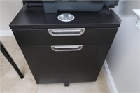 Galant Black File Cabinet on Wheels w/Combo Lock &