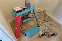 Exercise Lot incl. Pilates Pro Chair & Tapes