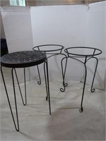 3 Plant Stands-2-20"H, 1-21"H
