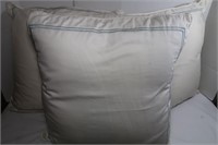 3 JC Penney Home Square Pillows 22x22" w/Matching