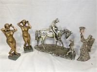 Figurines, Silver Toned & Brass