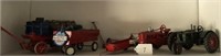 2 Toy Tractors, Gravity Bed Wagon, Manure