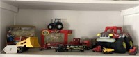 Assorted Toy Trucks and Tractors