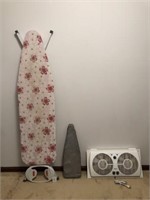 Ironing Board, Window Fan, & Sleeve Ironing Board