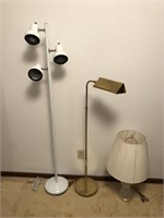 2 Floor Lamps and Table Lamp