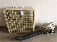 Box Fan and Craftsman Electric Blower