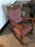 Vintage Oak Mission Style Rocking Chair