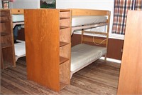 Bunk Bed Set with Shelf